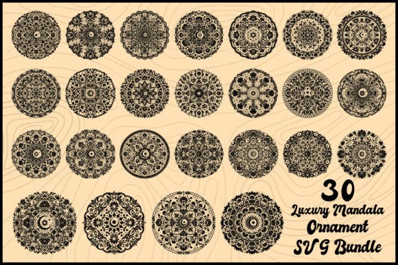 Download Luxury Mandala Ornament SVG Bundle - Mandala ornament Collection