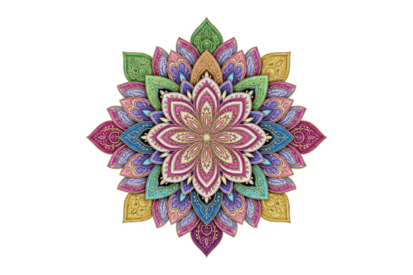 Download Colorful Intricate Mandala Design - Intricate mandala Collection