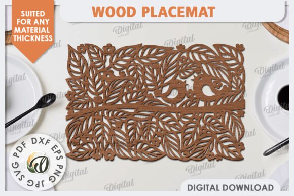 Download Wood Placemat Laser Cut. Home Decor SVG - Home decor svg Collection