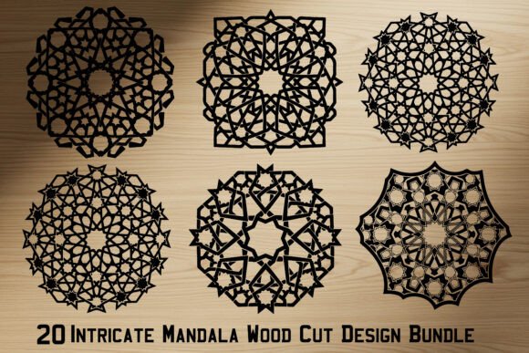 Download Intricate Mandala Wood Cut Design Bundle - Intricate mandala Collection