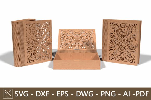 Download Ornamental Pattern Laser Cut Wooden Box - Ornamental pattern Collection