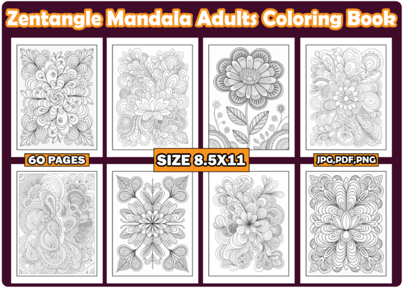 Download Zentangle Mandala Adults Coloring Book - Premium Resources