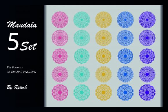 Download Mandala Ornamental Background Set - Mandala ornament Collection