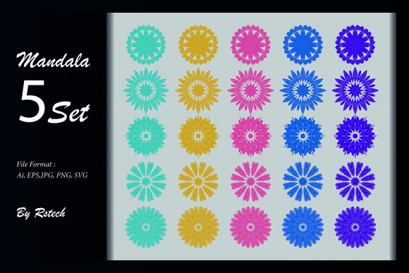 Download Mandala Ornamental Background Set - Mandala ornament Collection