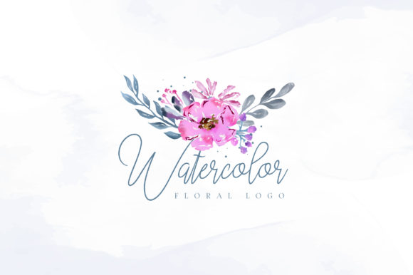 Download Beautiful Watercolor Floral Logo - Logo Collection