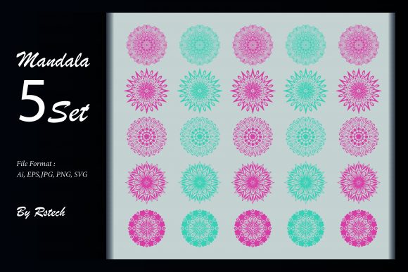 Download Mandala Ornamental Background Set - Mandala ornament Collection