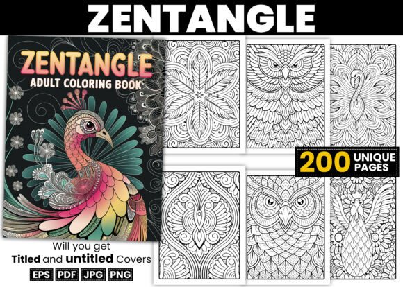 Download Zentangle Coloring Pages for Adult - Premium Resources