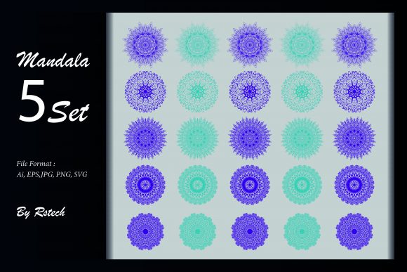 Download Mandala Ornamental Background Set - Mandala ornament Collection