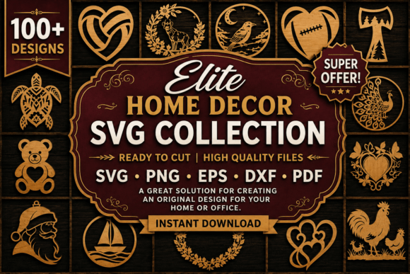 Download Elite Home Decor SVG Collection Bundle - Home decor svg Collection